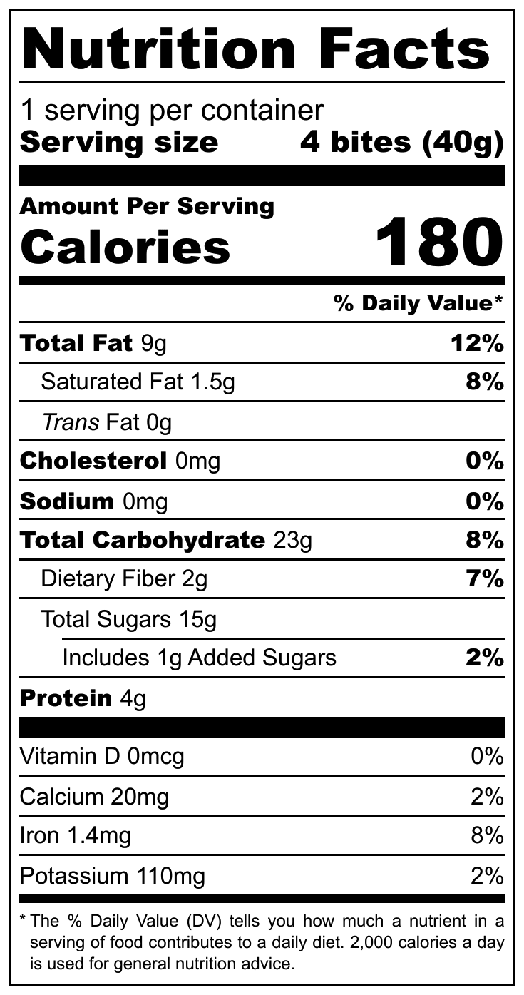 1.4oz Energy Bites