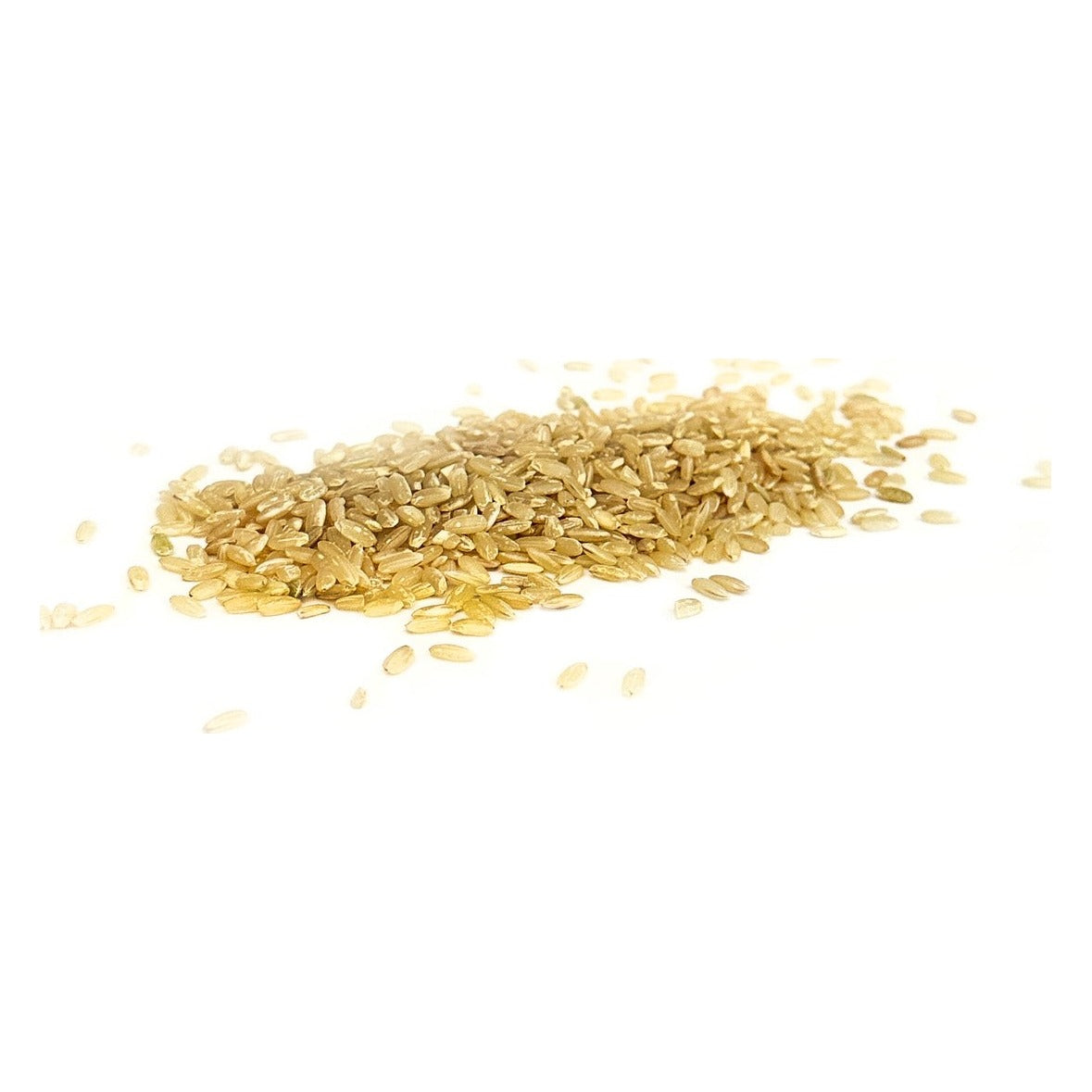 Close-up of 1000 Springs Mill Organic Brown Rice as it comes out of the package