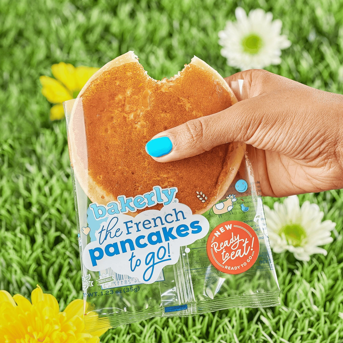 Bakerly French Pancakes To-Go styled on a table