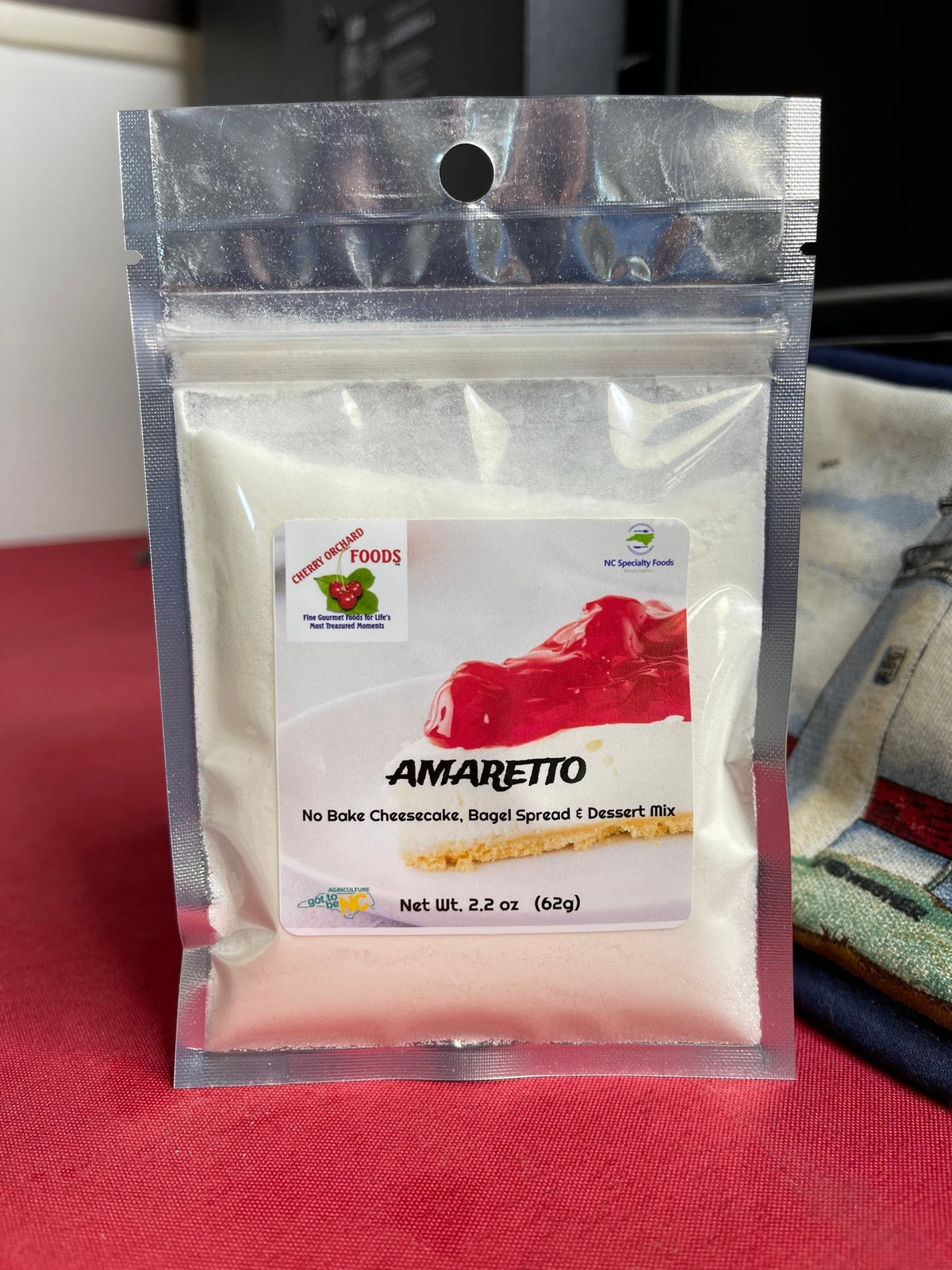 Cherry Orchard Foods Amaretto Dessert Mix, front of the package
