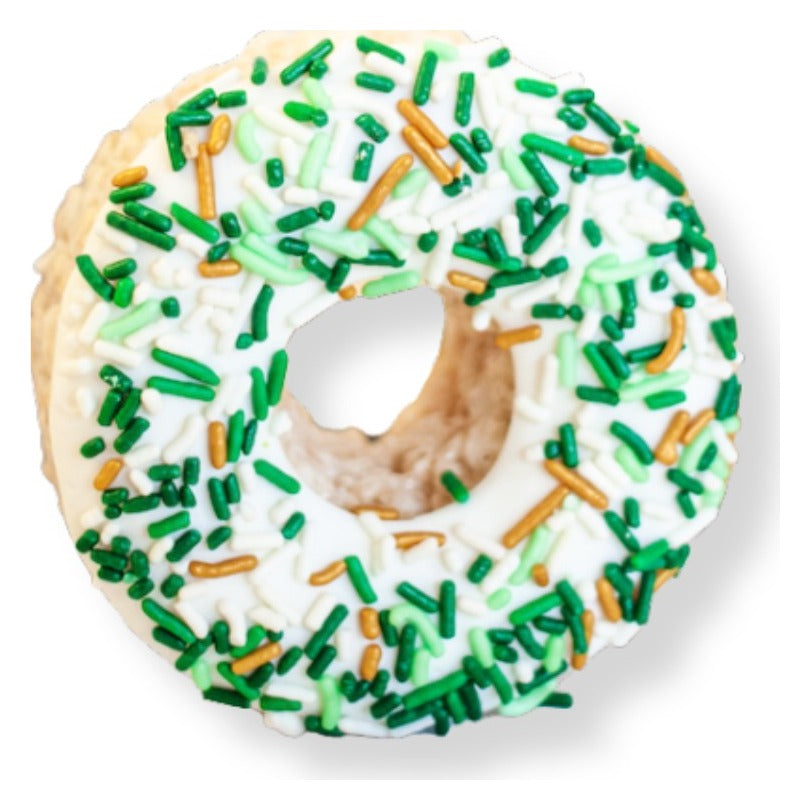 Creative Crispies Co. St. Patrick's Day Donut Rice Crispie Treat, front of the package