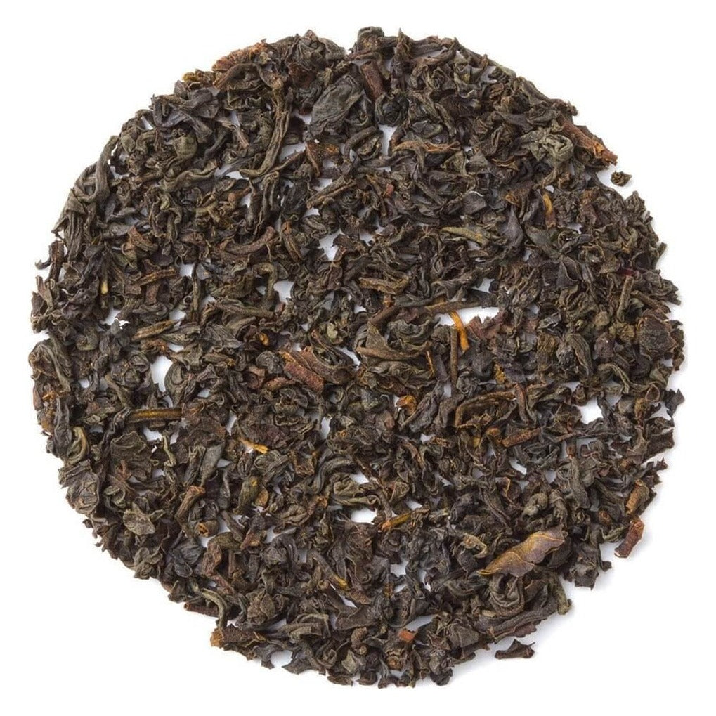 Close-up of Heavenly Tea Leaves Organic Earl Grey Black Tea, Loose Leaf as it comes out of the package