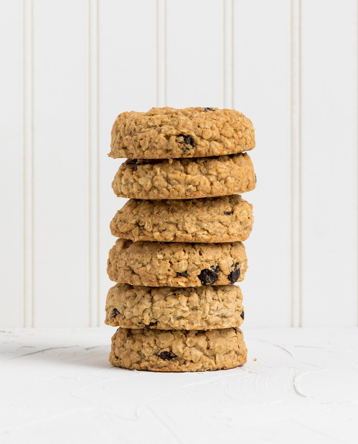Kayak Cookies Original Oatmeal Raisin Cookie styled on a table