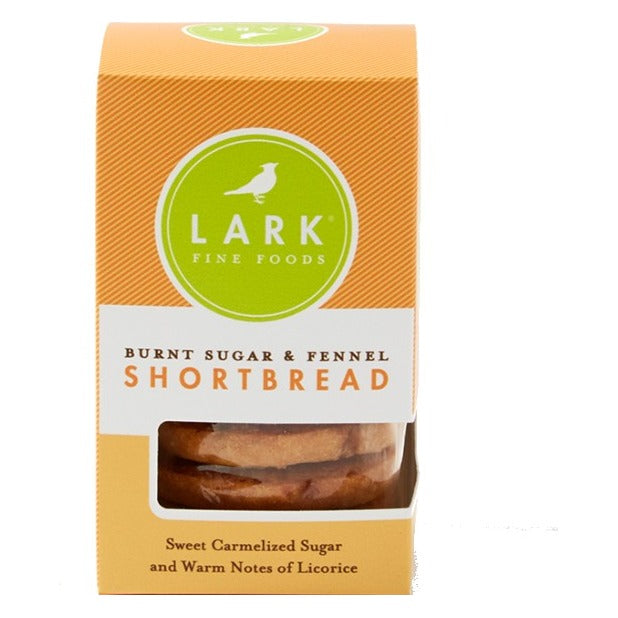 Lark Fine Foods Burnt Sugar & Fennel Shortbread, front of the package