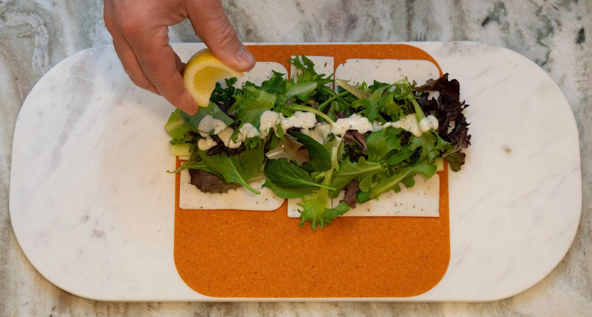 NewGem Foods Carrot Sandwich Wraps styled on a table