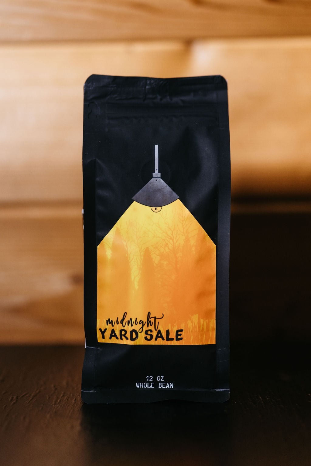 Scotchman's Coffee Midnight Yardsale Whole Bean Coffee, front of the package