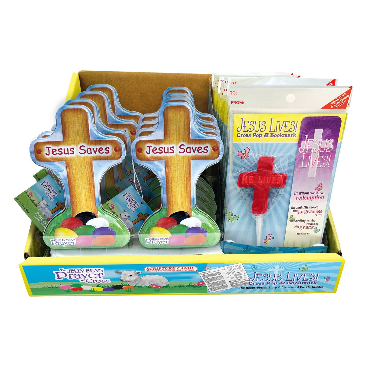 Scripture Candy Easter Cross Sampler, front of the package
