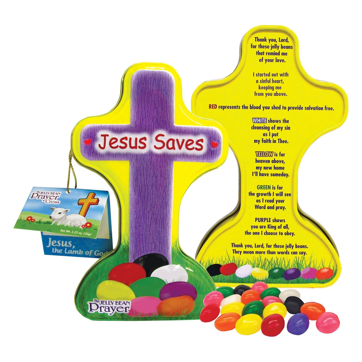 Close-up of Scripture Candy Easter Sampler as it comes out of the package