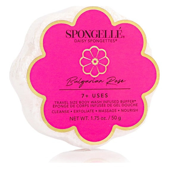 Spongellé Bulgarian Rose Daisy Spongette, front of the package
