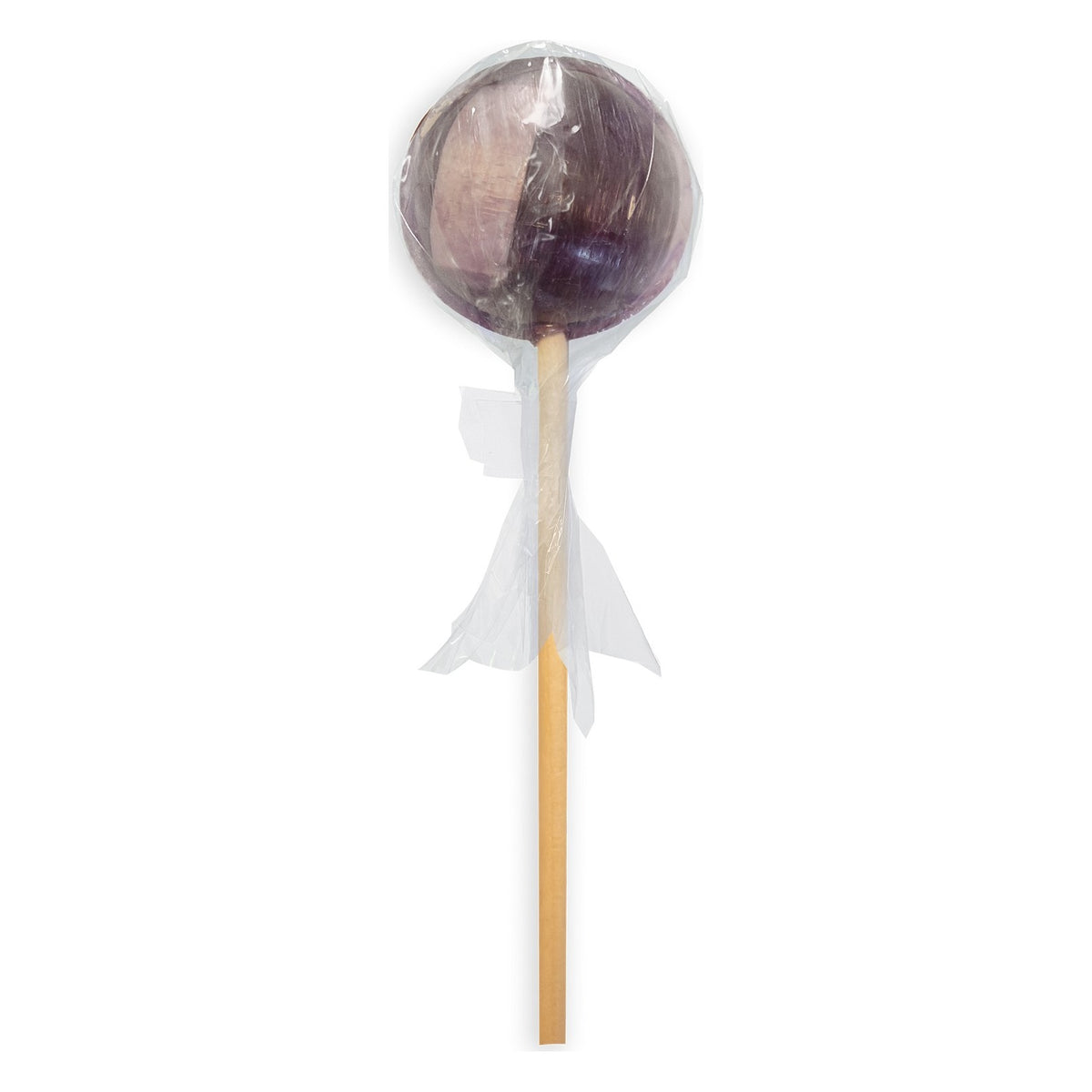 Startup Candy Co. Boysenberry Jumbo Pop, Wooden-Stick Lollipop, front of the package
