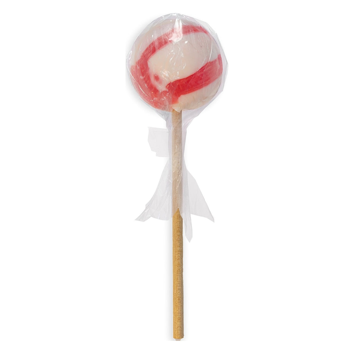 Startup Candy Co. Cherry Jumbo Pop, Wooden-Stick Lollipop, front of the package