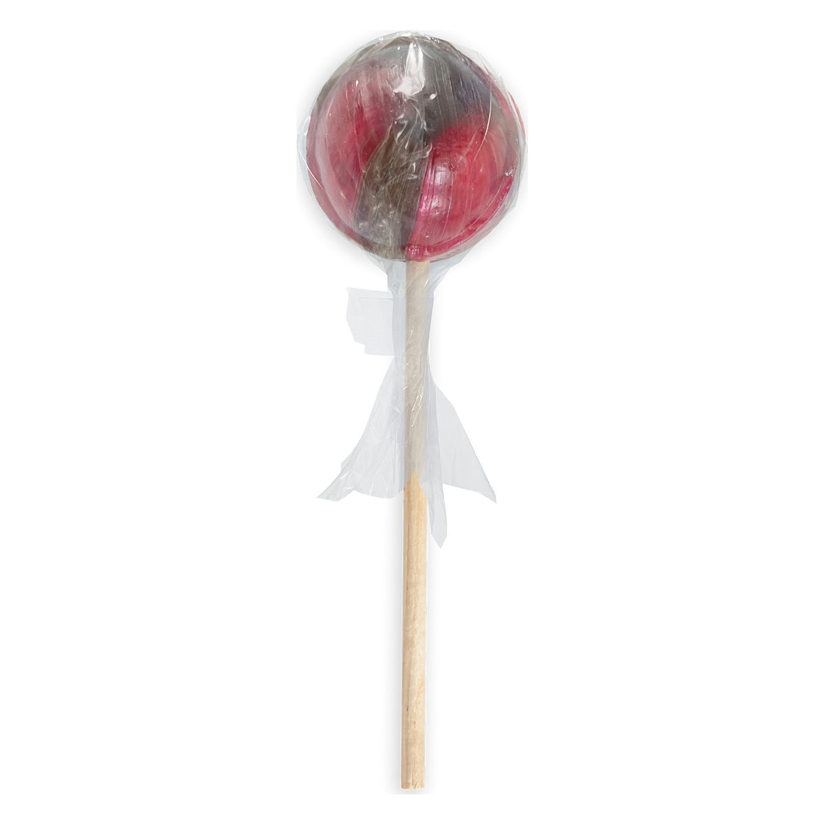 Startup Candy Co. Chocolate Cherry Jumbo Pop, Wooden-Stick Lollipop, front of the package