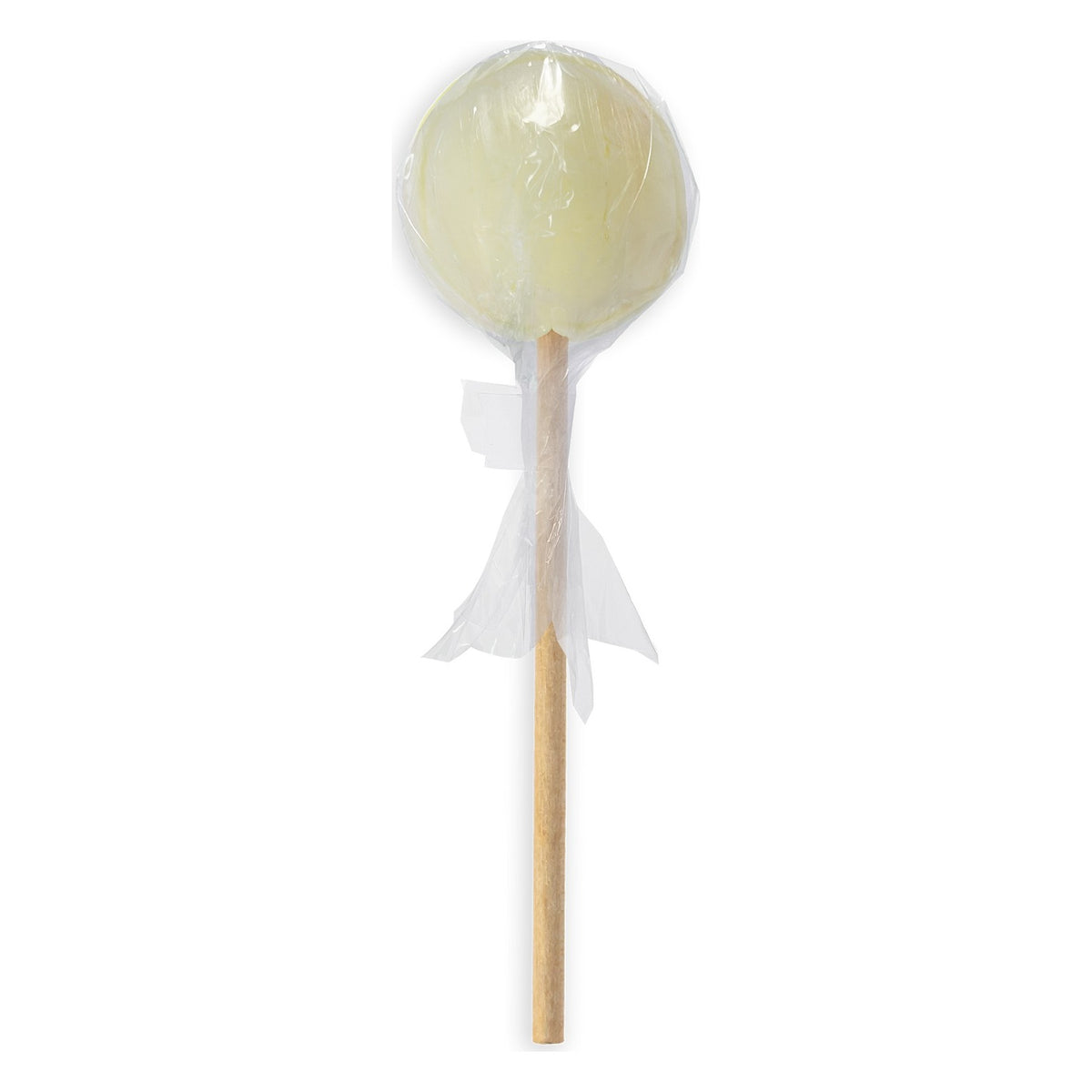 Startup Candy Co. Lemon Chiffon Jumbo Pop, Wooden-Stick Lollipop, front of the package