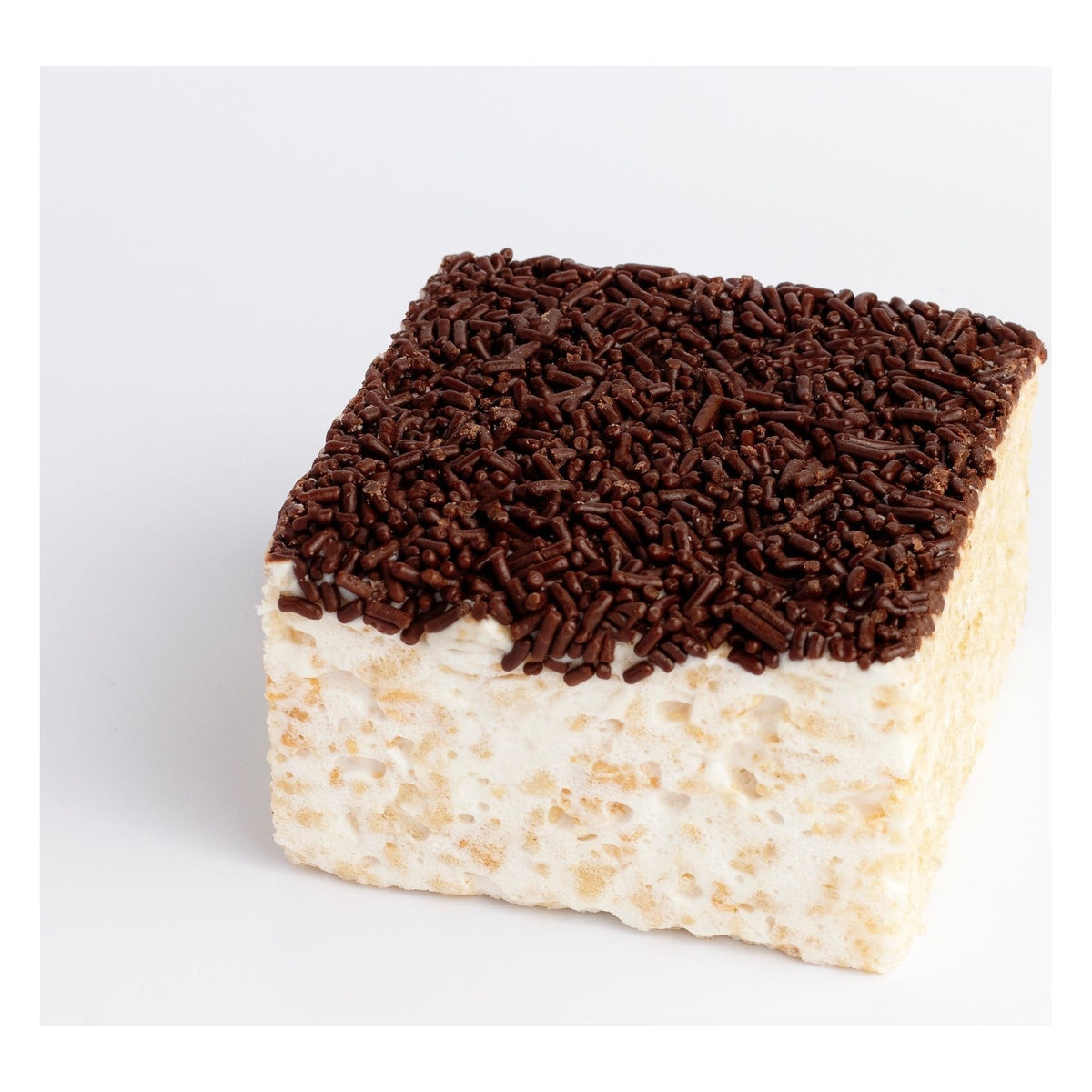 The Crispery Chocolate Sprinkles Crispycake, Marshmallow Crispy Rice Treat, front of the package