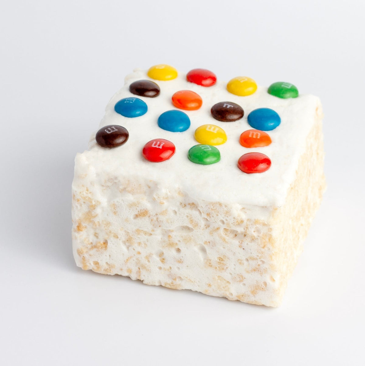 The Crispery Chocolate Candy Buttons Crispycake, Marshmallow Crispy Rice Treat, front of the package