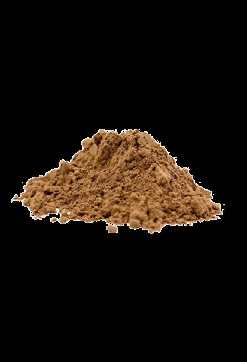 Close-up of Windy City Organics Rawmio Raw Cacao Powder as it comes out of the package