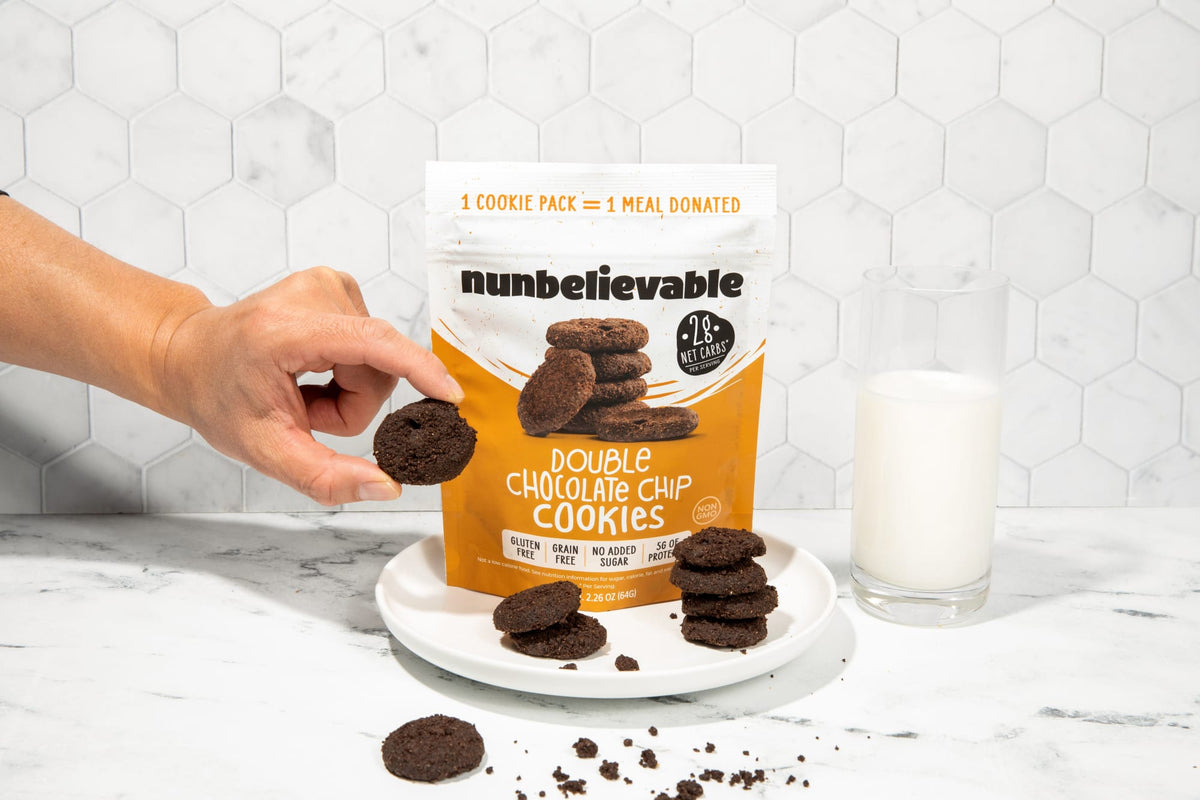 Nunbelievable Low Carb, Gluten Free Double Chocolate Chip Cookies NUNB-KTO-DC-006-R