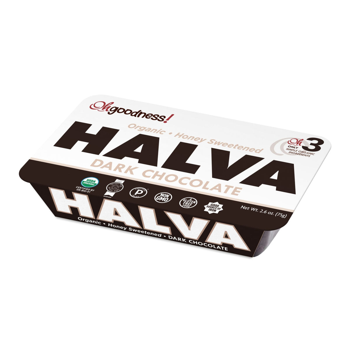 Wellbee's Oh, Goodness Honey Halva - Dark Chocolate