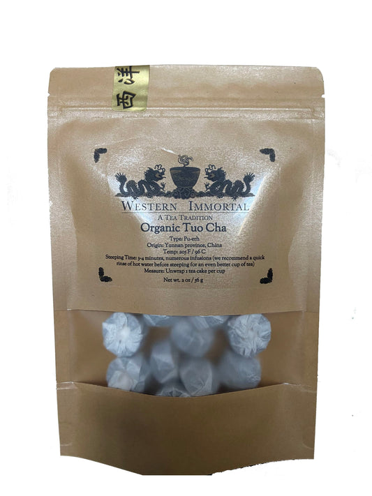 Western Immortal Pu-erh Tea - 2 oz, Organic Tuo Cha