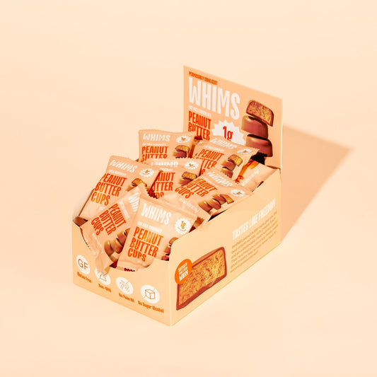 Whims Delights Oat Milk Chocolate Peanut Butter Cups - Grab & Go Box
