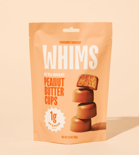 Whims Delights Oat Milk Chocolate Peanut Butter Cups - Stand-Up Pouch