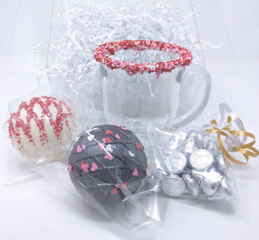 Wild Angel Treats Valentine's Day Hot Chocolate Bomb Gift Box - Dark