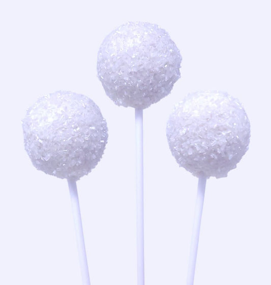 Wild Angel Treats Artisanal Cake Pops | Winter Snow Crystals - Chocolate