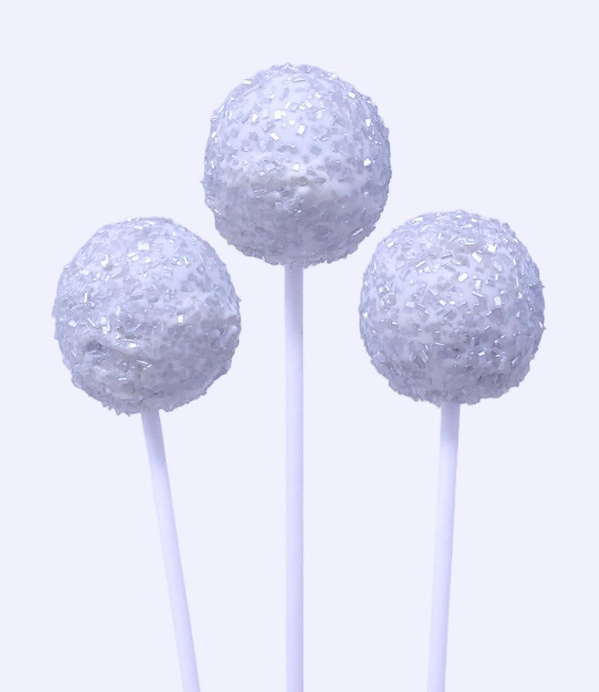 Wild Angel Treats Artisanal Cake Pops | Silver Crystals - Chocolate