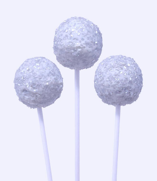Wild Angel Treats Artisanal Cake Pops | Silver Crystals - Chocolate