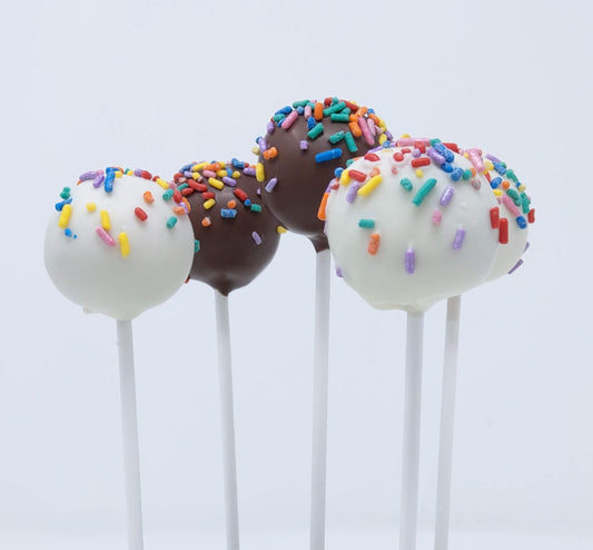 Wild Angel Treats Artisanal Cake Pops | Rainbow Sprinkles - Chocolate