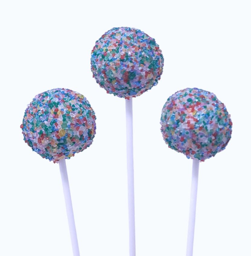 Wild Angel Treats Artisanal Cake Pops | Rainbow Crystals - Chocolate
