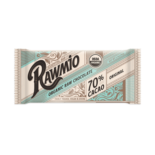Windy City Organics Rawmio - Organic Essential Chocolate Bars - Essential Dark Chocolate