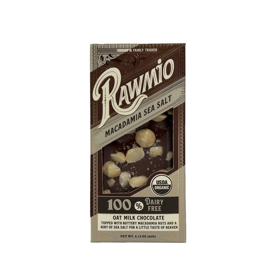 Windy City Organics Oat Milk Raw Chocolate Bark - Macadamia Sea Salt