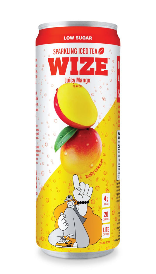 Wize Coffee Leaf Iced Tea - Sparkling Mango