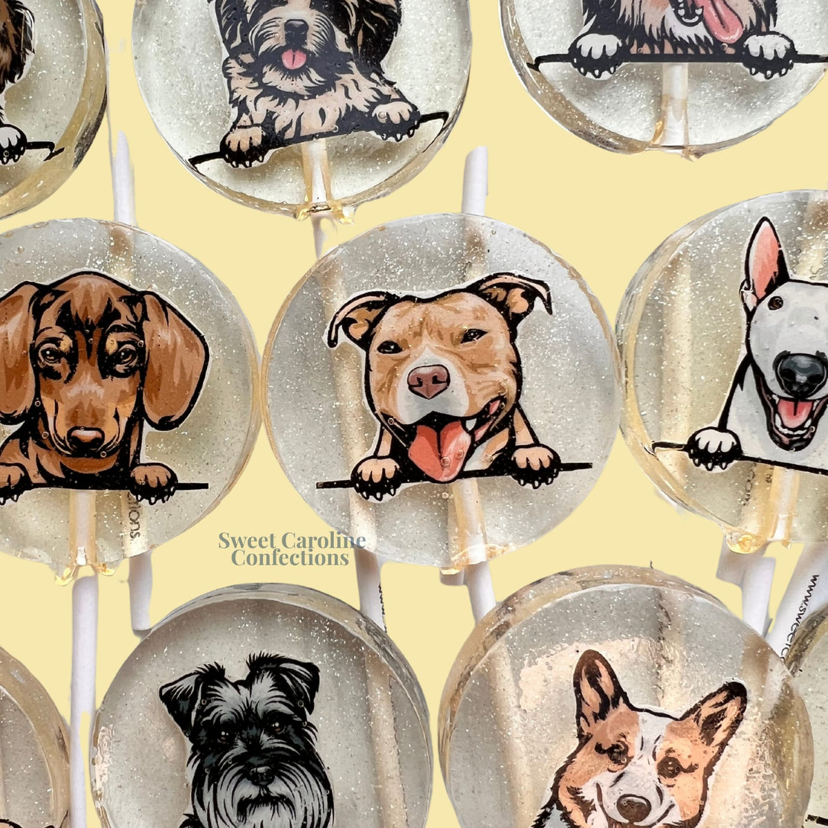 Dog Lollipop Collection, Caramel Flavor, 10/Case - VEGAN 00016