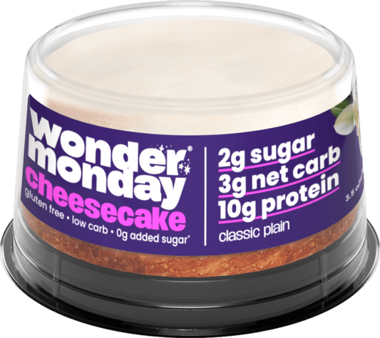 Wonder Monday Low Sugar, Low Carb, High Protein, Gluten Free Cheesecakes - Classic N