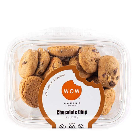 WOW Baking Company Fresh Baked Gluten Free Mini Cookies in Tub (Freeze Upon Arrival/Slack