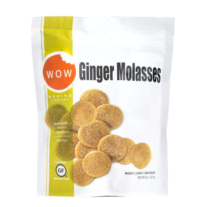 WOW Baking Company 8oz Resealable Bagged Gluten Free Cookies - Ginger Molasses