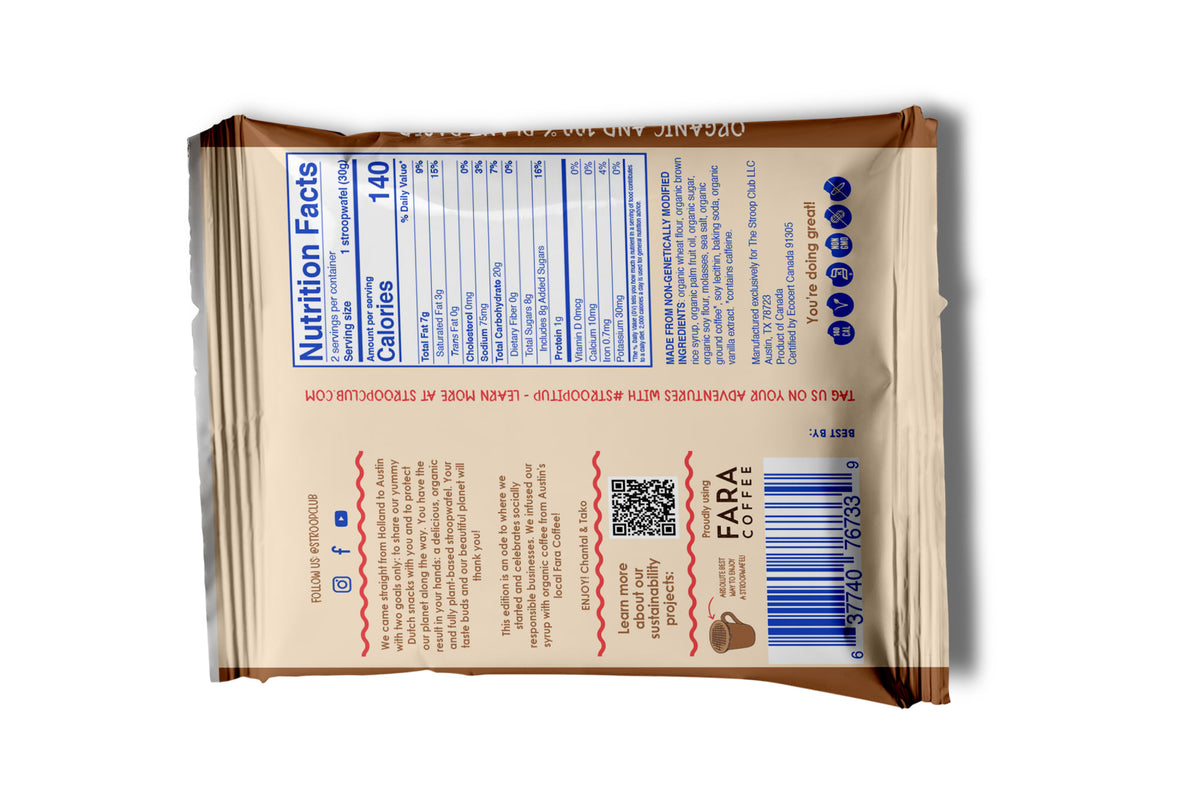Organic and Plant Based Stroopwafel 2-Pack COF12X2MC