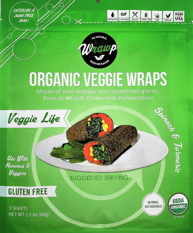 Wrawp Veggie Wraps - Mini, Veggie Life