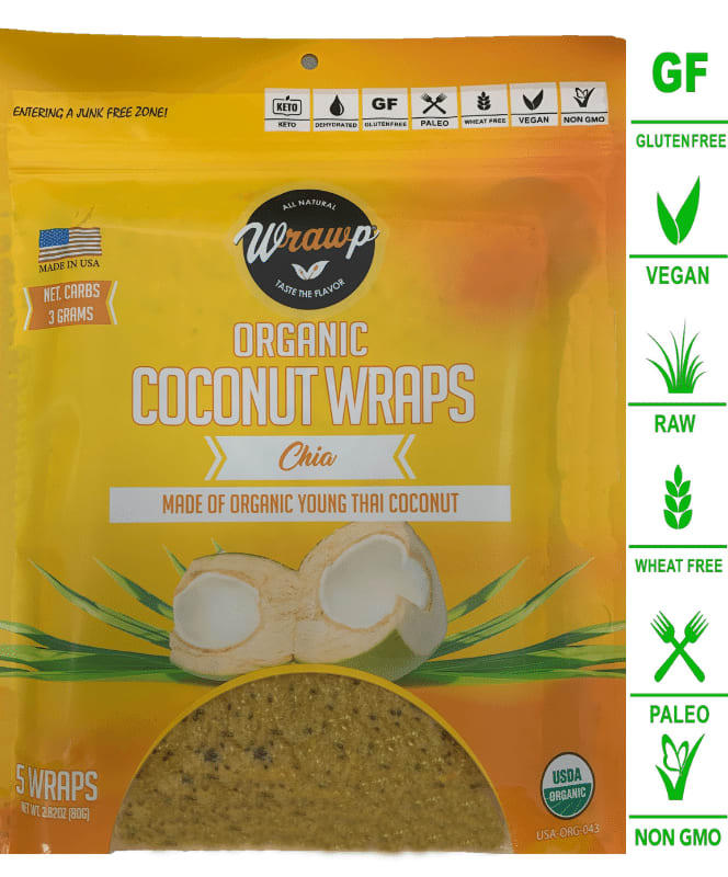 Wrawp Coco Nori Wraps - Chia