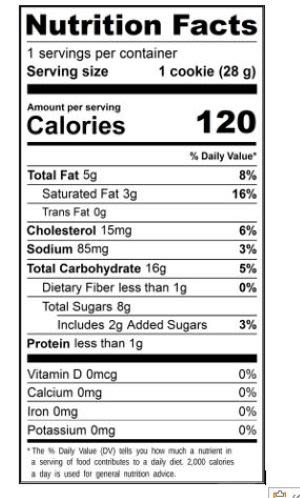 1oz Gluten Free Cookies 1IWCC69-48