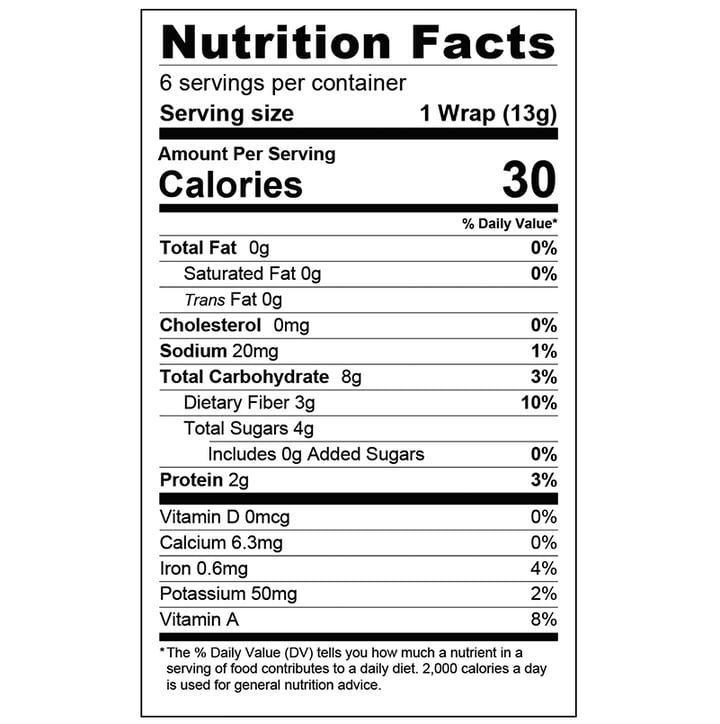 Mango Chipotle - 6pk Sandwich Wraps GEM-MCH-87-6-RS