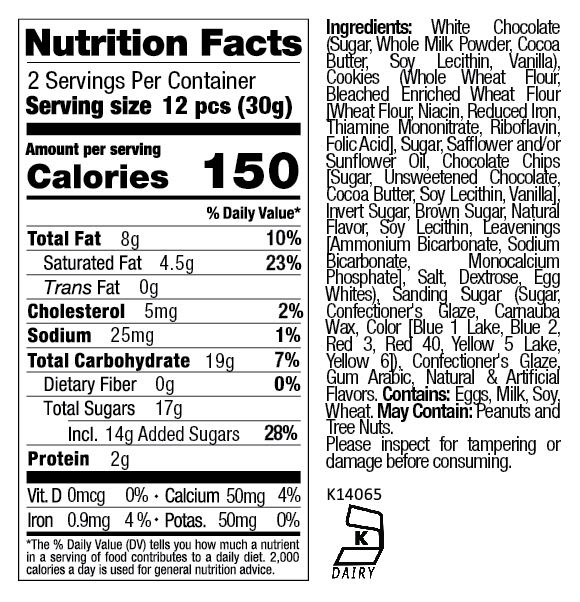 Birthday Cake Cookie Bites Small - 2.2 oz K2359
