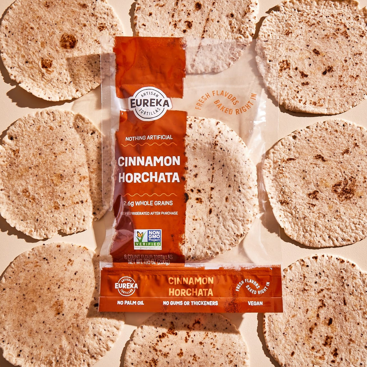 Flour Tortillas (6 inch, 8 Count) Cinnamon Horchata