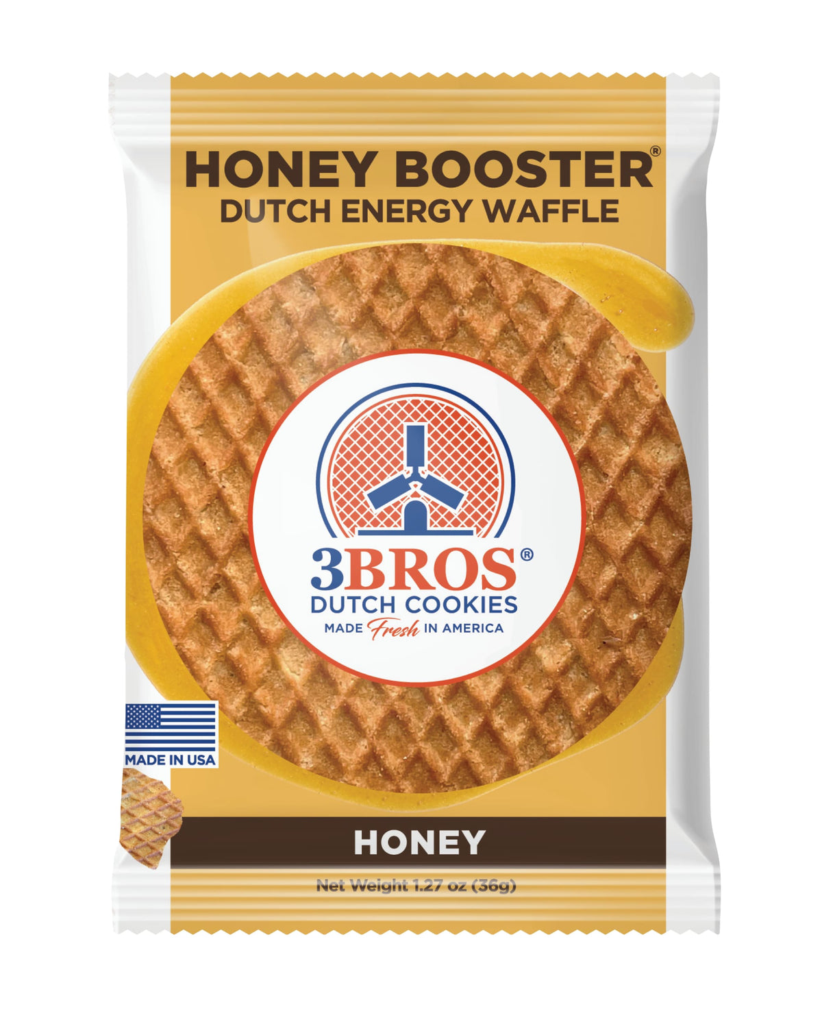 Honey Booster Energy Stroopwafel - Box of 8 HB8