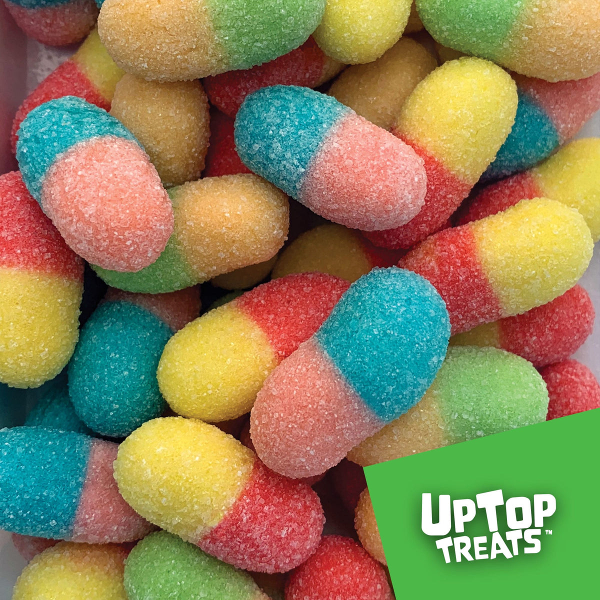Star Worms - Freeze Dried Candy - Mini Sour Gummies UpTop_StarWorms_12