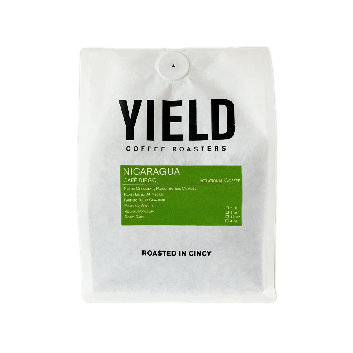 Yield Coffee Roasters Nicaragua - Cafe Diego - 5 lb