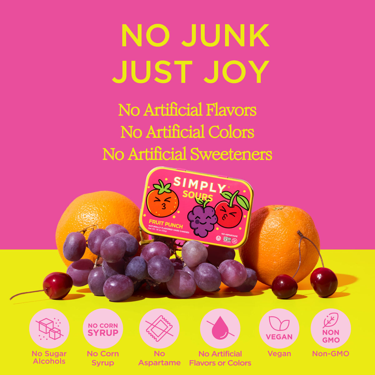 Simply Sours 1.8oz - 6 Pack 850053848483