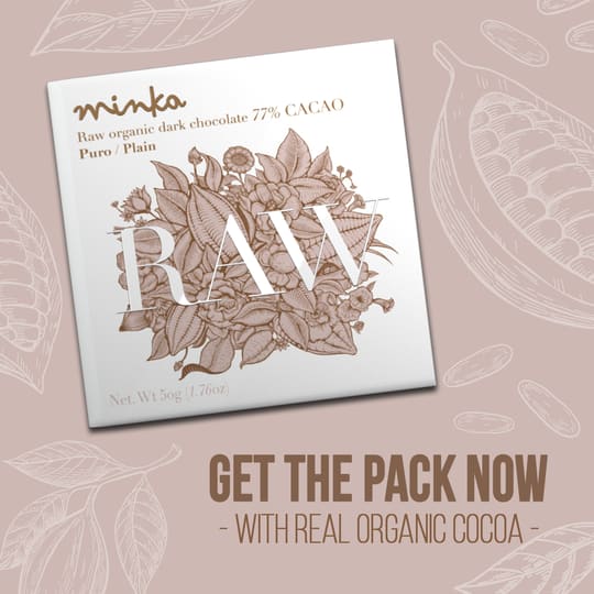 Organic Raw Chocolate Bar - 77% Plain - Raw Collection